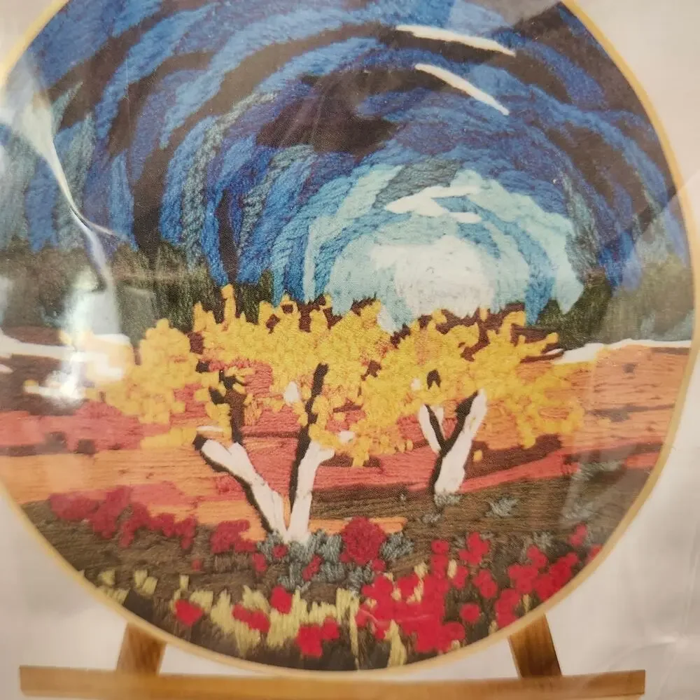 3 Embroidery DIY Art Kits Landscapes CXC009 CXC010 CXP60 Complete New B31